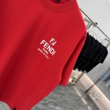 Fendi Classic Logo Printed T-shirt Couple Versatile Casual Short Sleeve