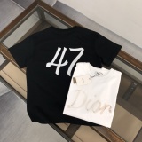 Dior Classic Logo Printed Short Sleeve Unisex Casual Versatile T-shirt