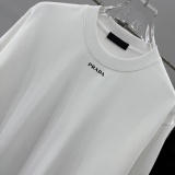 Prada Classic Simple Logo Printed T-shirt Couple Versatile Casual Short Sleeve