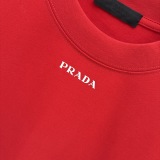 Prada Classic Simple Logo Printed T-shirt Couple Versatile Casual Short Sleeve