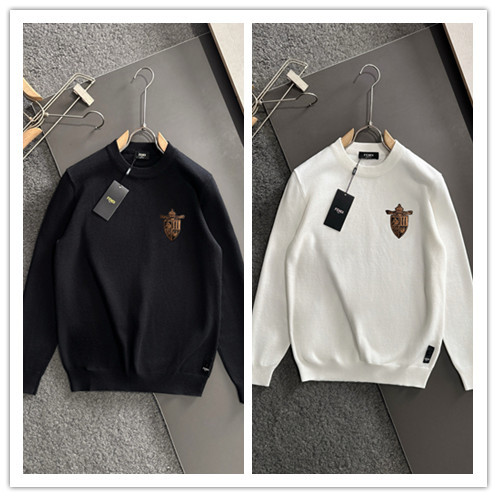 Fendi Classic Simple Versatile Round Neck Base Knitted Sweater