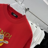 Fendi Fashion Logo Printed T-shirt Couple Versatile Casual Short Sleeve