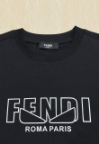 Fendi Classic Monster Logo Printed Short Sleeve Couple Casual Versatile T-shirt