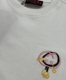 Gucci Classic Embroidered Logo Short Sleeve Couple's Casual Versatile T-shirt