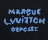 Louis Vuitton Classic Logo Letter Printed Short Sleeve Unisex Casual Versatile T-shirt