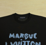Louis Vuitton Classic Logo Letter Printed Short Sleeve Unisex Casual Versatile T-shirt