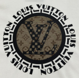 Louis Vuitton Classic Logo Letter Printed Short Sleeve Unisex Casual Versatile T-shirt