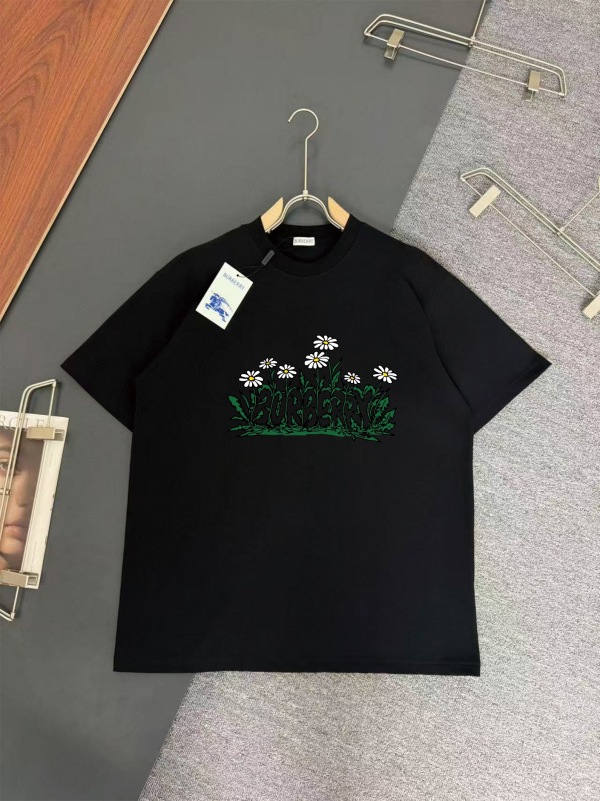 Burberry New Fashion Printed Short Sleeve Unisex Casual Versatile T-shirt