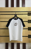 Gucci Classic Logo Printed Color Blocked Short Sleeve Couple's Casual Versatile T-shirt