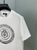 Versace New Fashion Logo Printed Short Sleeve Unisex Casual Versatile T-shirt