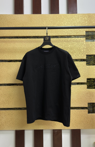 Louis Vuitton Classic Embroidered Logo Short Sleeve Unisex Casual Versatile T-shirt