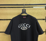 Gucci Classic Logo Printed Loose Short Sleeve Couple's Casual Versatile T-shirt