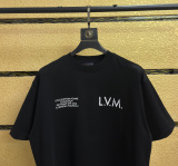 Louis Vuitton Classic Letter Printed Short Sleeve Unisex Casual Versatile T-shirt