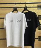 Louis Vuitton Classic Letter Printed Short Sleeve Unisex Casual Versatile T-shirt