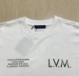 Louis Vuitton Classic Letter Printed Short Sleeve Unisex Casual Versatile T-shirt