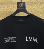 Louis Vuitton Classic Letter Printed Short Sleeve Unisex Casual Versatile T-shirt