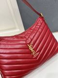 Yves Saint Laurent Fashion Sheepskin Checkered Shoulder Bag Size: 38 x 25 x 13.5 CM