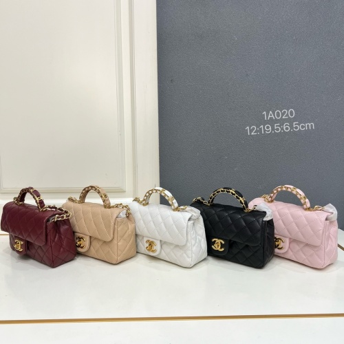 Chanel Classic Mini CC Lychee Pattern Leather Handbag Chain Cross Bag Size: 12 × 19.5 × 6.5 CM