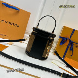 Louis Vuitton Classic Logo Diagonal Cross Cylindrical Bag Handbag Size: 15x17x15 CM
