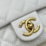 Chanel Classic Mini CC Lychee Pattern Leather Handbag Chain Cross Bag Size: 12 × 19.5 × 6.5 CM