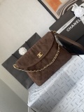 Chanel Early Spring Collection Suede Postman Bag Shoulder Bag Crossbody Bag Size: 24 × 30 × 8 CM