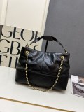 Chanel New Retro Splicing Suede Handbag Chain Shoulder Bag Diagonal Span Bag Size: 24 × 36 × 14 CM