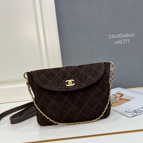 Chanel New Retro Elegant Suede Hobo Postman Bag Size: 24 × 30 × 8 CM