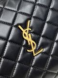 Yves Saint Laurent Fashion Sheepskin Checkered Shoulder Bag Size: 38 x 25 x 13.5 CM