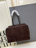 Chanel 2026 Spring/Summer Classic Lingge Suede Boston Handbag Size: 41 x 31 x 23 CM