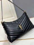Yves Saint Laurent Fashion Sheepskin Checkered Shoulder Bag Size: 38 x 25 x 13.5 CM