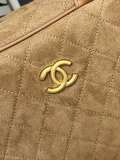 Chanel 2026 Spring/Summer Classic Lingge Suede Boston Handbag Size: 41 x 31 x 23 CM
