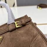 Prada Classic Versatile Matte Leather Handbag Crossbody Bag