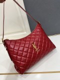 Yves Saint Laurent Fashion Sheepskin Checkered Shoulder Bag Size: 38 x 25 x 13.5 CM