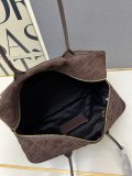 Chanel 2026 Spring/Summer Classic Lingge Suede Boston Handbag Size: 41 x 31 x 23 CM