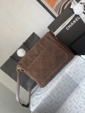 Chanel Early Spring Collection Suede Postman Bag Shoulder Bag Crossbody Bag Size: 24 × 30 × 8 CM