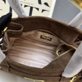 Prada Classic Versatile Matte Leather Handbag Crossbody Bag