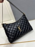 Yves Saint Laurent Fashion Sheepskin Checkered Shoulder Bag Size: 38 x 25 x 13.5 CM