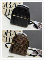 Fendi Fashion Versatile FF Embossed Backpack Size: 25 x 21 x 10 CM Fendi Fashion Versatile FF Embossed Backpack Size: 25 x 21 x 10 CM