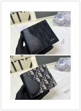 Dior Classic Logo Printed Splicing Wallet Size: 11.5 x 9.5 CM