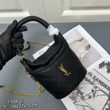 Yves Saint Laurent Fashion Versatile Bucket Bag Chain Strap Crossbody Bag Size: 19 x 17 x 15 CM