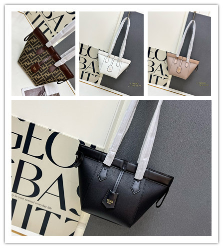 Fendi Fashion Mini Flip Leisure Bucket Bag Shoulder Bag Size: 18.5 x 15 x 15 CM