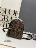 Fendi Fashion Versatile FF Embossed Backpack Size: 25 x 21 x 10 CM