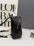 Fendi Fashion Versatile FF Embossed Backpack Size: 25 x 21 x 10 CM