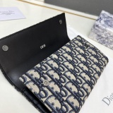 Dior Classic Logo Printed Flip Wallet Size: 19.8 x 11 x 4 CM