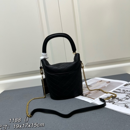 Yves Saint Laurent Fashion Versatile Bucket Bag Chain Strap Crossbody Bag Size: 19 x 17 x 15 CM