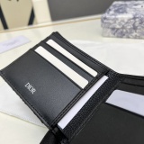 Dior Classic Logo Printed Splicing Wallet Size: 11.5 x 9.5 CM