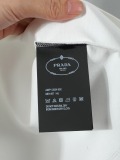 Prada Classic Embroidered Logo T-shirt Unisex Casual Loose Short Sleeve