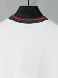 Gucci Classic Embroidered Logo T-shirt Unisex Casual Loose Short Sleeve