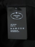 Prada Classic Embroidered Logo T-shirt Unisex Casual Loose Short Sleeve