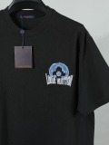 Louis Vuitton Fashion Patch Embroidered Logo T-shirt Unisex Casual Loose Short Sleeve